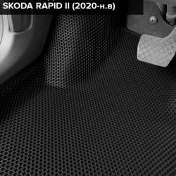 3D коврики EVA с бортами Skoda Rapid II (2020-н.в.)