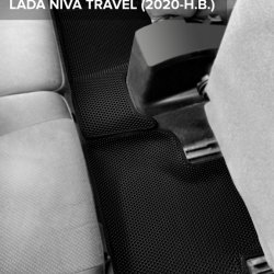 3D коврики EVA с бортами Lada Niva Travel (2020-н.в.)