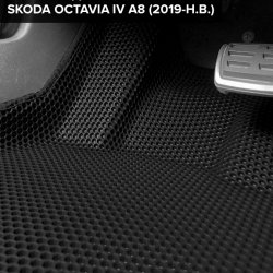3D коврики EVA с бортами Skoda Octavia IV A8 (2019-н.в.)