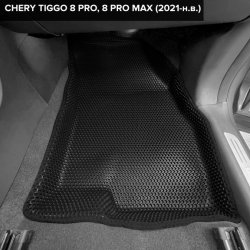 3D коврики EVA с бортами Chery Tiggo 8 Pro (2021-н.в.)